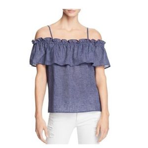 Splendid Women’s Linen Off-The-Shoulder Casual Top